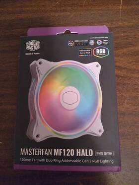 Mfl-b2dw-18npa-r1 Cooler Master Masterfan Mf120 Halo White Edition Duo-ring Addressable Rgb