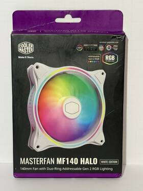 Mfl-b4dw-15npa-r1 Cooler Master Masterfan Mf140 Halo Fan White Edition Open Box