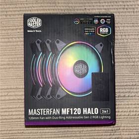 Cooler Master Mflb2dn183par112420200115 Masterfan Mf120 Halo 3-in-1 120mm Addressable Rgb Fan Set