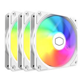 Mfw-b2dw-173pa-r1 Cooler Master Mf120 Lite White Pc Case Liquid Air 3-pack Fan 120mm Argb Ligh