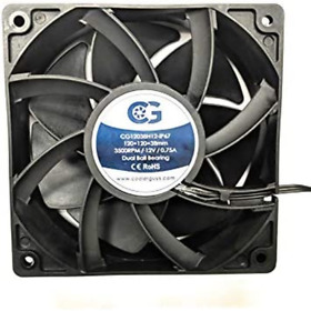 Ip67 Coolerguys 120mm 120x120x38 High Airflow Waterproof 12v Fan