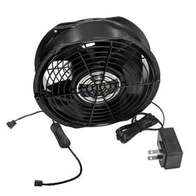 Coolerguys 840556073451 7 Inch 172mm X 152mm 51mm 12v Waterproof Fan With Power Supp