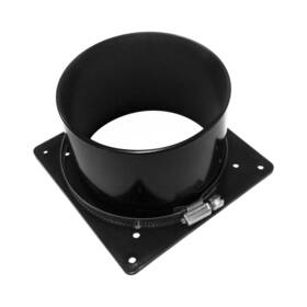 Coolerguys 840556074076 Inch 120mm Or 92mm Fan To 4 Ducting Shroud Funnel With Clamp For Gre