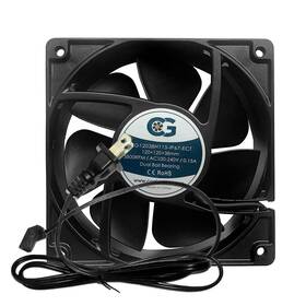 840556076292b Coolerguys 120x120x38mm 115v High Airflow Ip67 Ec Fan With Terminal Connection And Ac Po