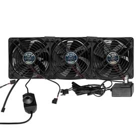 Coolerguys 840556076476 Triple 120mm Fan Cooling Kit Us Power Adapter Manual Controller Pc