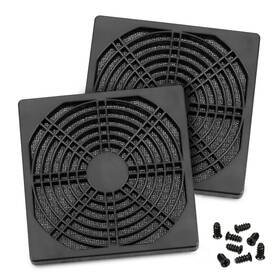 Lysb00v8zvh4o-electrncs Coolerguys 120mm 3 Part Fan Filter Grill With Screws 2 Pack