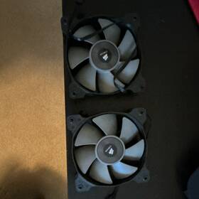 Corsair 12-235-012 Brushless Case Fans 12v Dc Black Gray Plastic Set Of 2 Mpn