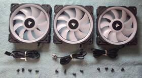 31-004802 Corsair Set Of 3 120mm Ll120 Case Cooling Fan 4 Crystal 680x Rgb Desktop Pc