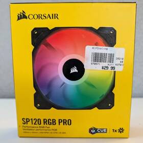 C0-9050093-ww Corsair 840006609247 Sp120 Rgb Pro 120mm 52 Cfm Performance 1 Fan - Black