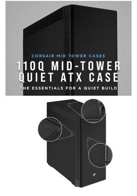 110q Corsair 840006614883 Mid-tower Gaming Case Atx