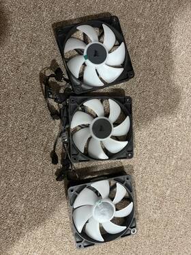 A2509-arcb Corsair 120mm Case Fan 3-pack Led 4-pin Black
