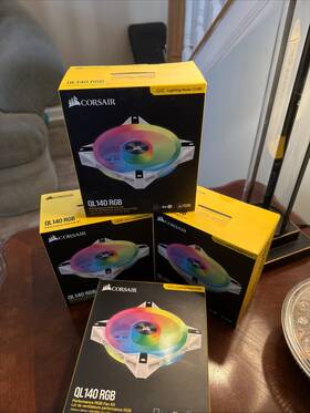 Co-9050106-ww Corsair Icue Ql140 Rgb 140mm White Fan Dual Pack With Lighting Node Core