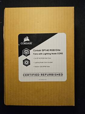Co-9050111-ww Corsair Co-9050111-ww/rf Oem Refurbished - 2 X Sp140 Rgb Elite 140mm Case Fan Black
