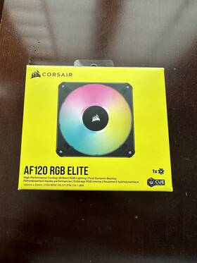 Co-9050153-ww Corsair Icue Af120 Rgb Elite 120mm Case Fan - Black 1-pack