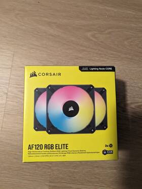 Co-9050154-ww Corsair Co-9050154-ww/rf Icue Af120 Rgb Elite 120mm Pwm 3 Fan Kit Eight Black