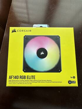 Co-9050155-ww Corsair Icue Af140 Rgb Elite 140mm Case Fan - Black 1-pack
