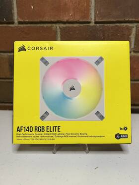 Co-9050159-ww Corsair Icue Af140 Rgb Elite 140mm Pwm Fan - White Eight Leds Airguide T