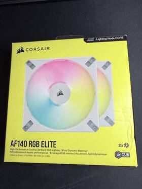 Co-9050160-ww Corsair Icue Af140 Rgb Elite 140mm Case Fan - White 2-pack