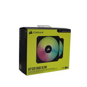 Co-9050165-ww Corsair Af120 Rgb Slim 120mm Pwm Fan Kit Dual Pack With Lighting Node Core