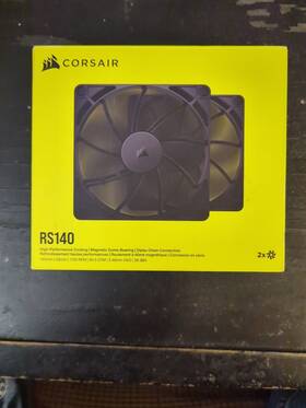 Co-9050191-ww Corsair Rs140 Pwm 140mm Fans Dual Pack - Simplified Control Daisy-chain 4-pin