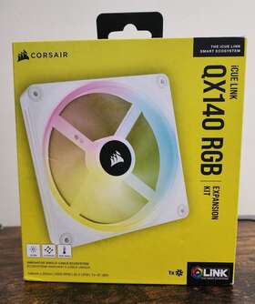 Co-9051007-ww Corsair Qx Rgb Series Icue Link Qx140 White 140mm Magnetic Dome Fan