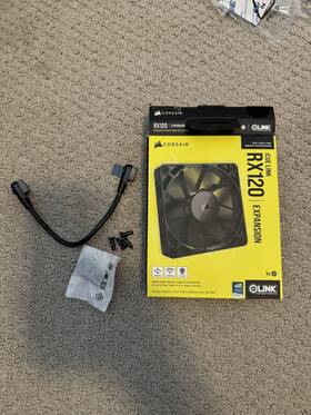 Co-9051009-ww Corsair Icue Link Rx120 120mm Pwm Single Fan Expansion