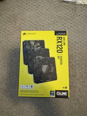 Co-9051010-ww Corsair Icue Link Rx120 120mm Pwm Fan Triple Starter Kit