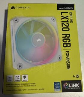 Co-9051029-ww Corsair - Icue Link Lx120 Rgb 120mm Pwm Fan Expansion White
