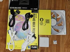 Co-9051035-ww Corsair White Icue Link Rx140 Max Rgb 140mm Pwm Single With Hub Open Box