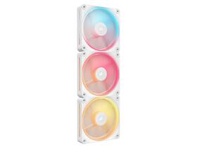 Co-9051054-ww Corsair Icue Link Lx120-r Rgb 120mm Pwm Reverse Fans Starter Kit - White Rever