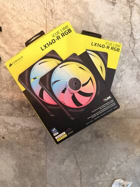 Co-9051056-ww Corsair 3 Icue Link Lx140-r Rgb 140mm Pwm Reverse Fans Starter Kit Hub