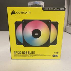 Co-905154-ww Corsair Co-905154-ww/wm Af120 Rgb Slim 120mm Fan Dual Pack With Lighting Node Core Nib Fast Ship