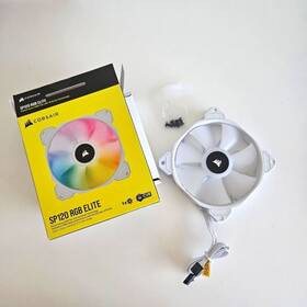 Co-9050136 Corsair Co9050136 Icue Sp120 Rgb Elite Performance 120mm White Pwm Single Fan