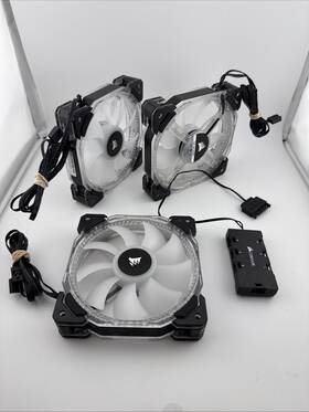 Corsair Co950065ww Ll Series Co-9050064-ww Ll120 Rgb 120mm Dual Light Led Fans 3 Pack Black