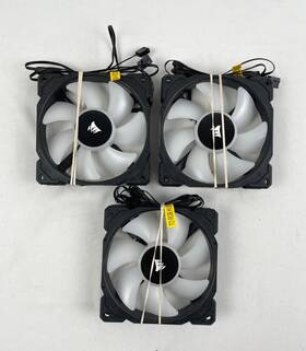 Cw-8960065 Corsair Ml120 120mm Premium 8 Led Rgb Magnetic Levitation Fan - Black 3 Pack