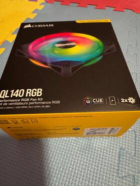 Ql140-dual Corsair Ql Series Ql140 Rgb Black 140mm Led Fan Dual Pack With Lighting Node