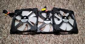 31-005995 Corsair Rwf0042 Ml140 140mm Rgb Pc Case Fans 4-pin Pwm Lot Of 3