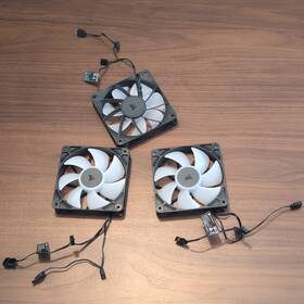 Rwf0113 Corsair Rs120 Argb 120mm Case Fan 3-pack 4-pin Black White
