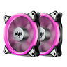 Cp-fan-ainpk-2pcs Aigo Halo Ring Neon Pink Led Computer Pc 609015751435