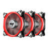 Cp-fan-ainrd-2pcs Aigo Halo Ring Neon Red Led Computer Pc 609015767214