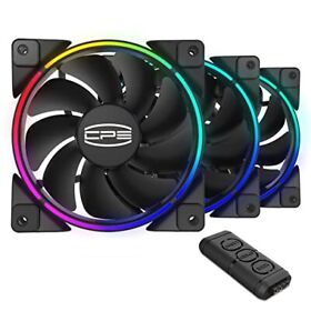 Cp3 Rgb Fans 120mm 3 Pack Addressable Pc Case Dual Lighting Loop Quiet