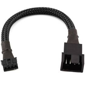 Crj Electronics 720355064181 Micro 4-pin Gpu Fan Adapter Cable - 6-inch 15cm Black Sleeved