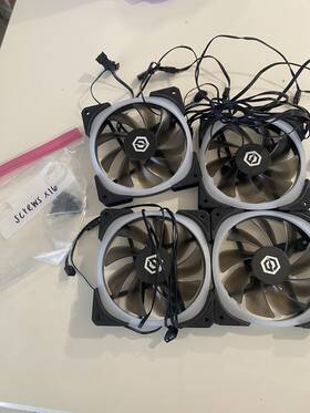 Zxt122512l Cyberpower 4-pack Pc Hydro Bearing Cooling Fan 12vdc 0.29a 2.2w