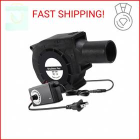 D-flife 16498 D-flife 97mm X 33mm 12v Dual Ball Air Blower Fan With 110v - 240v Ac Plug Variab