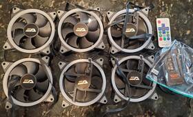 Dark Flash 926170075188 Rgb Pc 6 Fans Darkflash D1 120x120 With Remote