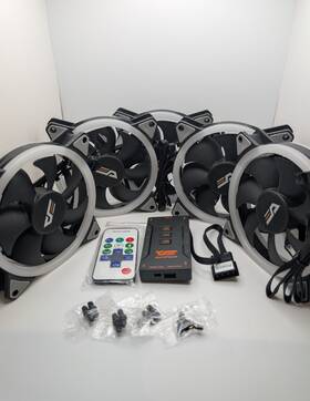 Dr12-pro Darkflash 926170074655 5x 120mm 5-in-1 Gaming Fans Computer Cooling Pc Asus Aura