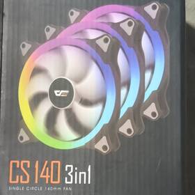 Cs140-3in1 Darkflash Cs140 3in1 140mm Rgb Case Fan Set 43cfm 1100rpm Multicolor
