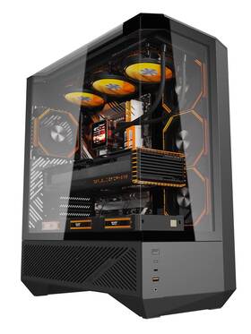 Dy460 Darkflash Atx Full-tower Pc Gaming Case High Airflow 4 Argb Pwm Fan