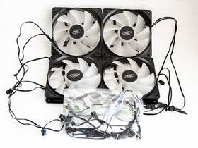 Df1202512cd Deepcool Rgb Fans Cf120c 120mm Case Fan - Set Of 4