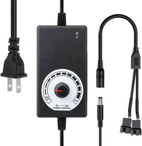 Delinx 445011522579 3-12v 24w Adjustable Power Supply Fan Speed Controller 100-240v Ac To Dc
